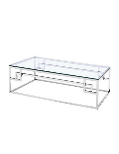 MESA DE CENTRO GEA 120, aço, vidro