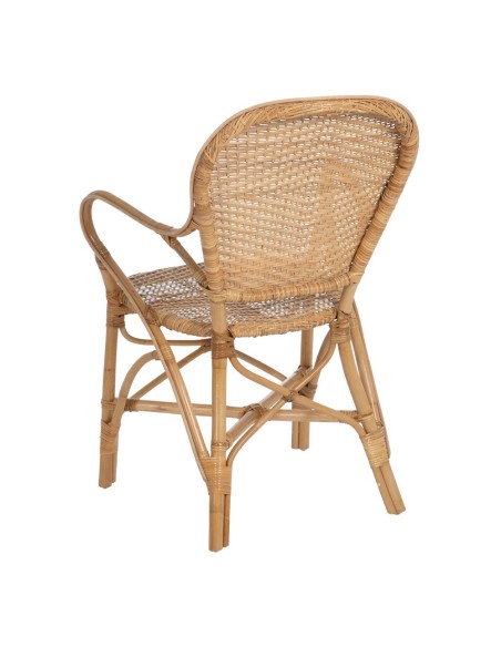 Silla con brazos MIMOSA de ratán natural.