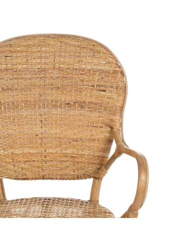 Silla con brazos MIMOSA de ratán natural.