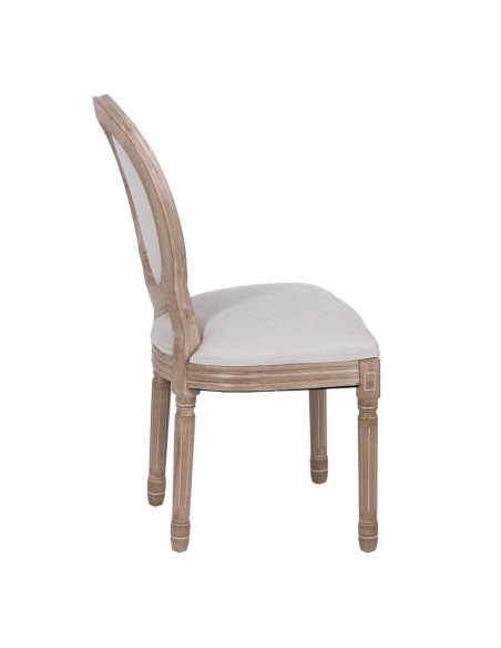 Silla de madera DUQUESA en color beige.