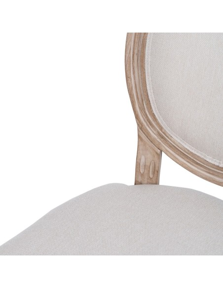 Silla de madera DUQUESA en color beige.
