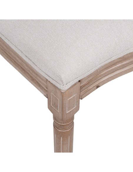 Silla de madera DUQUESA en color beige.