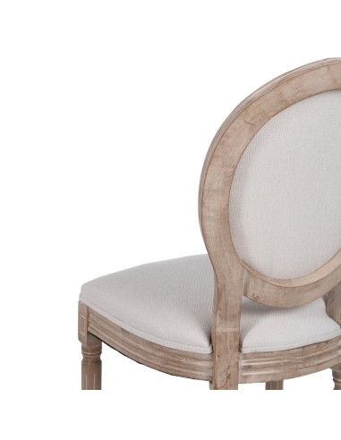Silla de madera DUQUESA en color beige.