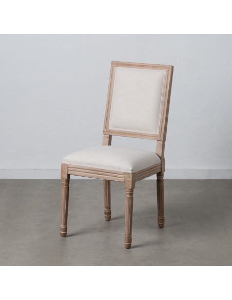Silla de madera EPOQUE en color beige.