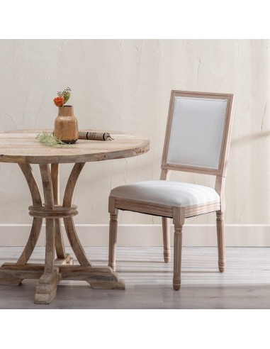 Silla de madera EPOQUE en color beige.