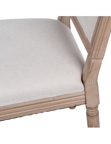 Silla de madera EPOQUE en color beige.