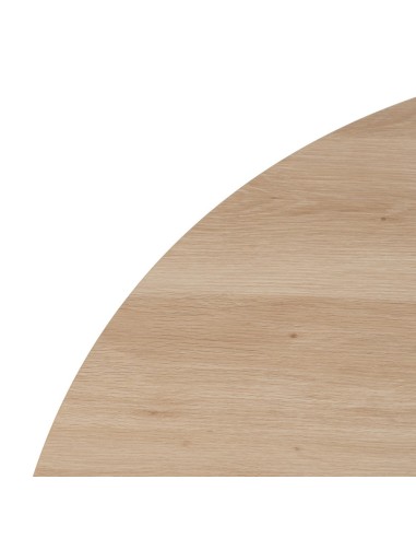 Mesa redonda Marea 120, patas metal crema.