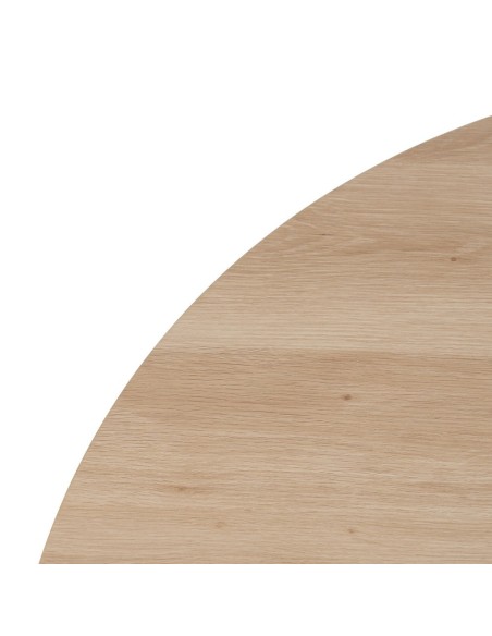 Mesa redonda Marea 120, patas metal crema.