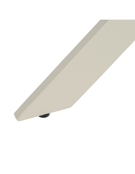 Mesa redonda Marea 120, patas metal crema.