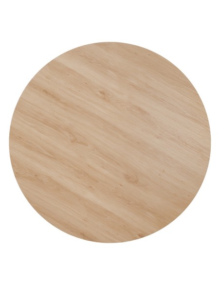 Mesa redonda Marea 120, patas metal crema.