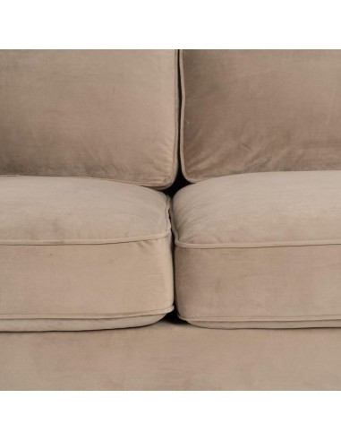 Sofá LEQU de 2 lugares em veludo champanhe 172...
