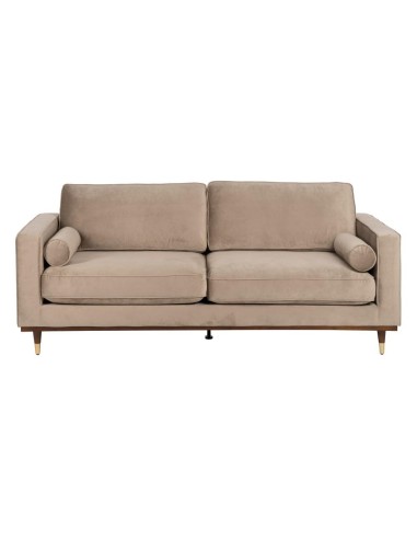 Sofá LEQU 3 plazas en terciopelo champán  215 x...