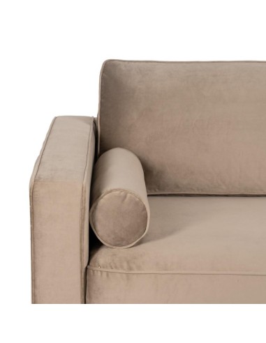 Sofá LEQU 3 plazas en terciopelo champán  215 x...