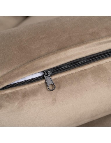 Sofá LEQU de 3 lugares em veludo champanhe  215...