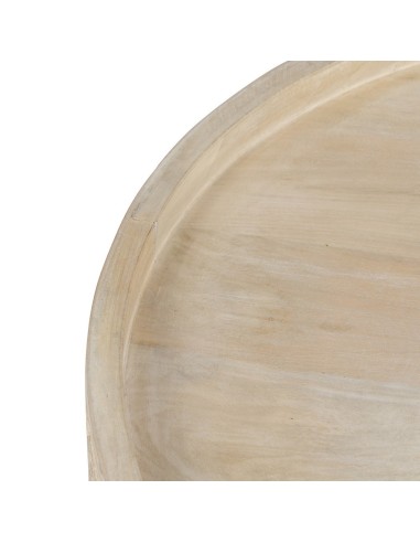 Mesa de centro Lotus Ø 70 cm em madeira de...