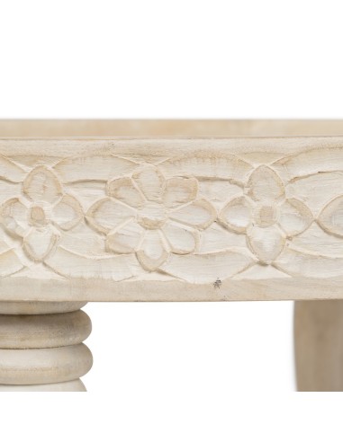 Mesa de centro Lotus Ø 70 cm madera de mango...