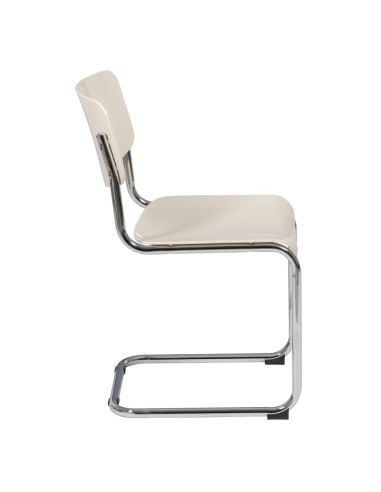 Silla SLASH blanco roto en metal/ABS 43,50 x 50...