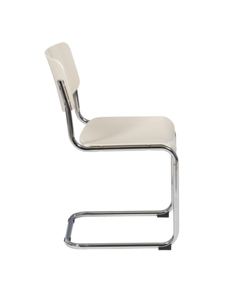 Cadeira SLASH branco em metal/ABS 43,50 x 50 x 83 cm.