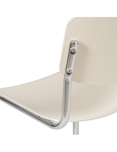 Silla SLASH blanco roto en metal/ABS 43,50 x 50...