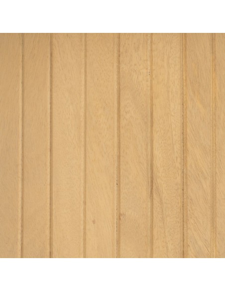 Conjunto Yoana de 2 mesas laterais em madeira de mangueira e mármore branco/preto Ø 60 cm / Ø 75 cm.