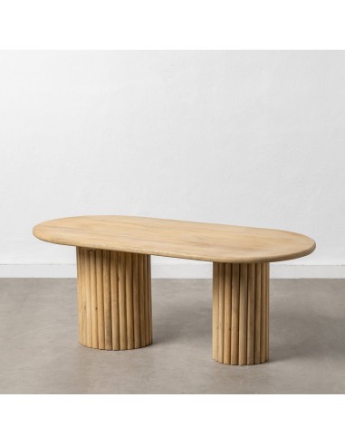 Mesa de centro NEALY em madeira de mangueira natural 120 x 60 cm.