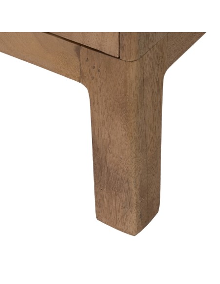 Móvel TV ALGUEMA com 2 portas e 1 gaveta em madeira de mangueira natural 150 x 40 x 60 cm.