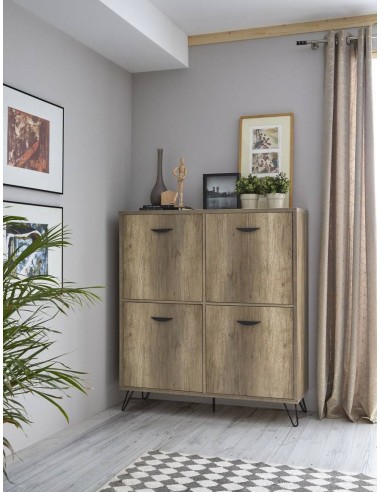 Aparador cubo KANSAS 120, madera, metal