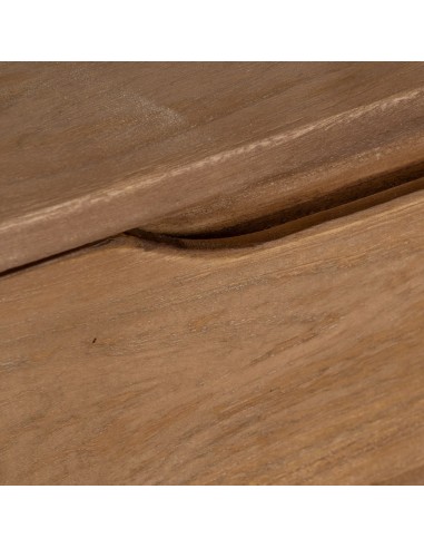 Mesita de noche VEDRANA 2 cajones de madera de...