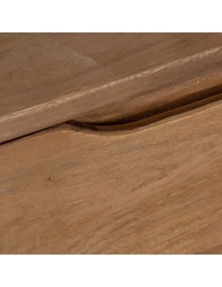 Mesa de cabeceira VEDRANA 2 gavetas em madeira de mangueira 40 x 65 cm.