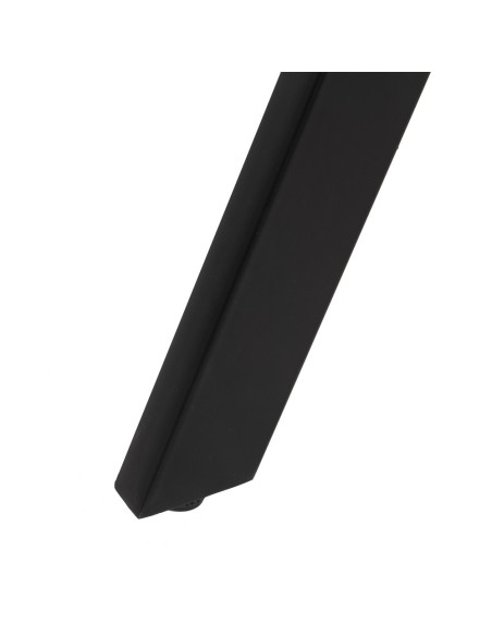 Mesa redonda SHANELLE de madeira com pés de ferro preto Ø 130 cm.