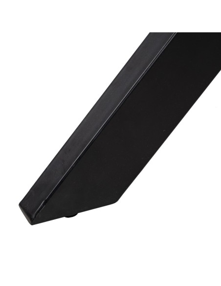 Mesa redonda SHANELLE de madeira com pés de ferro preto 200x100 cm.