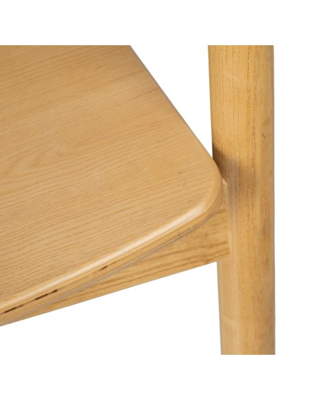 Silla rustica YDALIA de madera maciza de olmo con acabado natural.