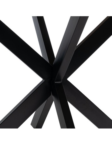 Mesa redonda ARGO 130 de madera y patas de...