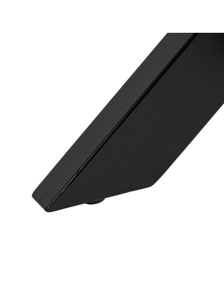 Mesa redonda ARGO 130 de madeira com pés de metal preto