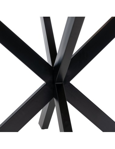 Mesa redonda ARGO 150 de madera de mango y...