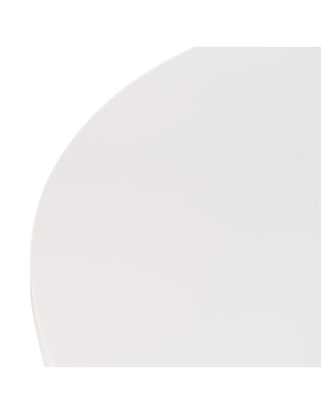 Mesa redonda ARGO em DM branco e pés em metal natural Ø 100 cm.