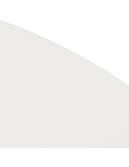 Mesa redonda ARGO em DM branco e pés em metal natural Ø 100 cm.