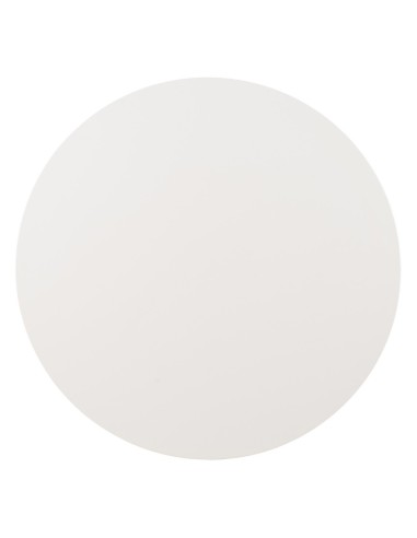 Mesa redonda ARGO em DM branco e pés em metal...