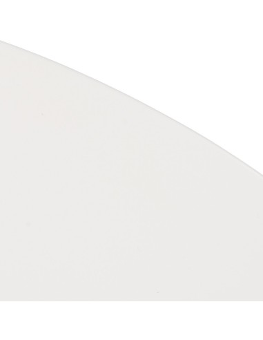 Mesa redonda ARGO em DM branco e pés em metal...