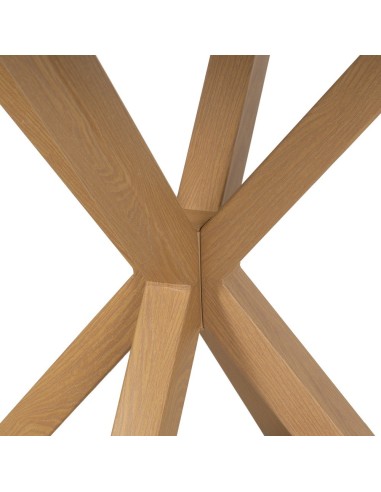 Mesa redonda ARGO de DM blanco y patas de metal...