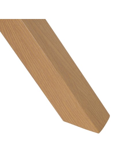 Mesa redonda ARGO em DM branco e pés em metal natural Ø 120 cm.