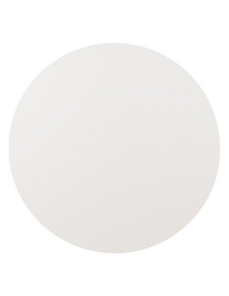 Mesa redonda ARGO em DM branco e pés em metal natural Ø 120 cm.