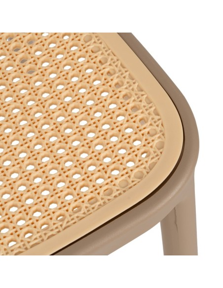 Silla DORIN apilable de polipropileno, beige/natural.