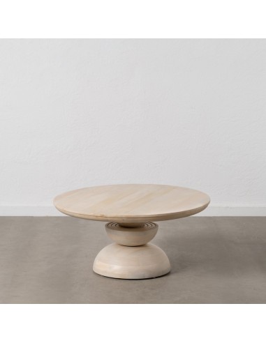 Mesa de centro em madeira de mangueira branqueada MACARELLA 90 x 40 cm.