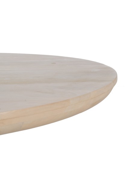 Mesa de centro em madeira de mangueira branqueada MACARELLA 90 x 40 cm.