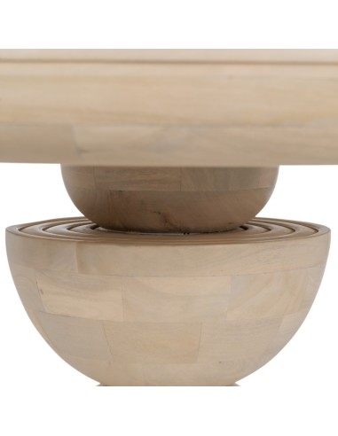 Mesa redonda de comedor MACARELLA de madera de...