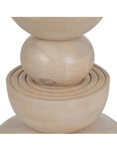 Mesa de jantar redonda MACARELLA em madeira de...