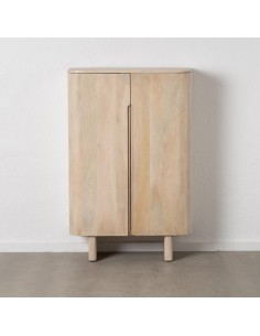Armario LUN de madera de mango blanqueado 90 x 138 cm. 2