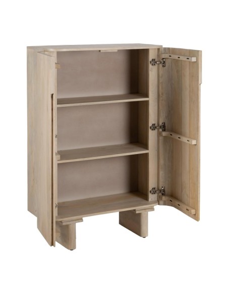 Armario LUN de madera de mango blanqueado 90 x 138 cm.
