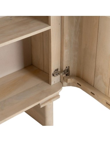 Armario LUN de madera de mango blanqueado 90 x...